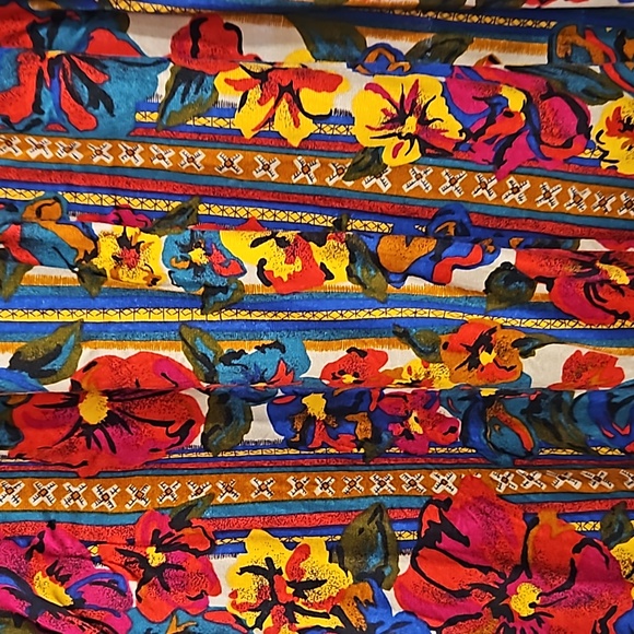 Vintage Norton McNaughton | Flower Pleated Maxi | Womens Size 6 - Picture 4 of 5